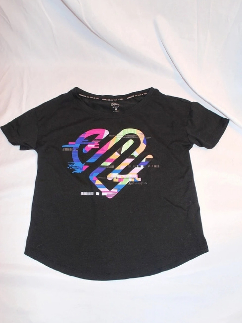 Justice Girls Graphic Short Sleeve Tee Size Medium